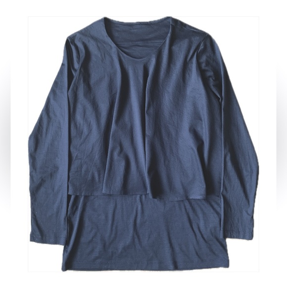 COS Longsleeve Peplum Pullover Top Black Small - Picture 7 of 9